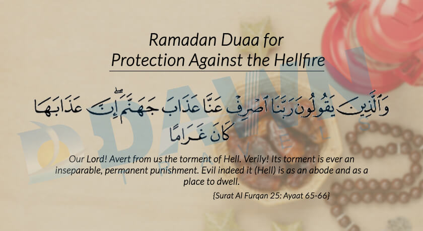 Ramadan Dua for protection against the hellfire